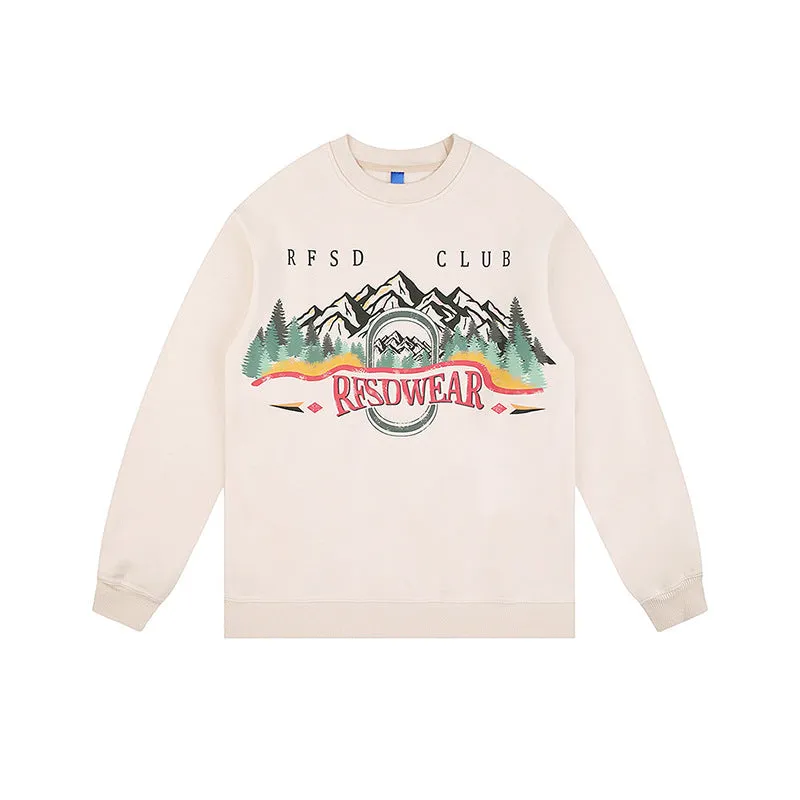 Men's Oversized Vintage Casual Sweatshirt | SHW346