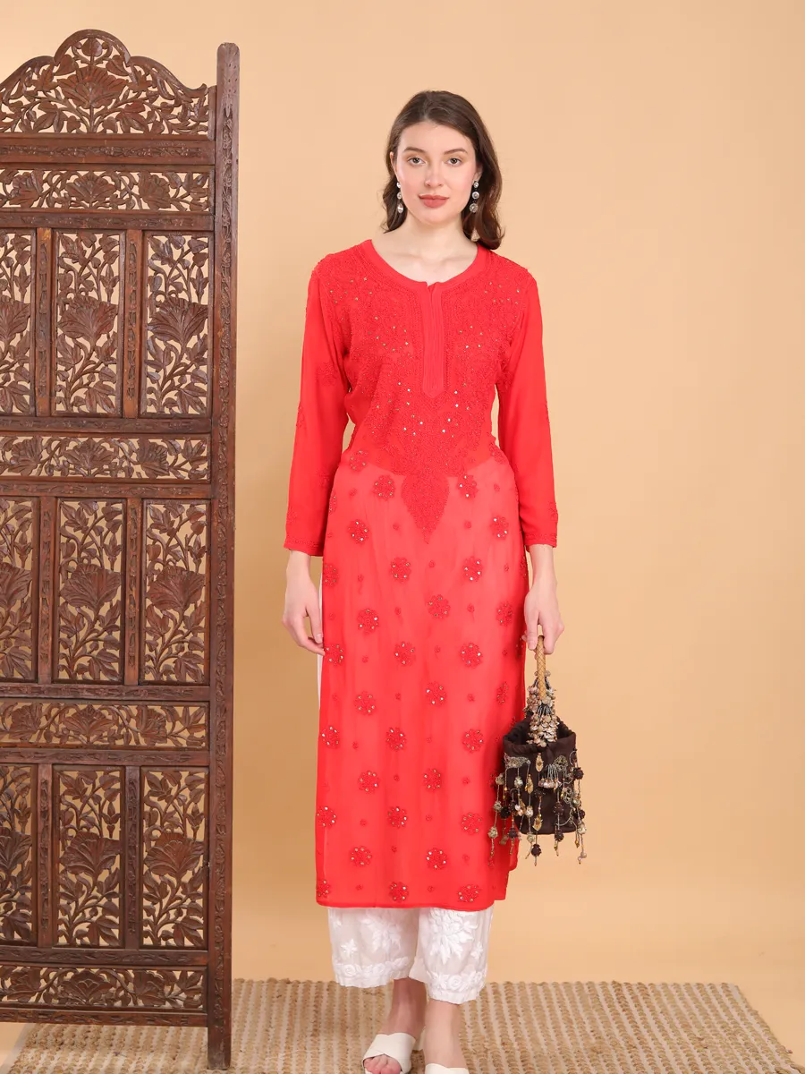 Mrunal Viscose Chikankari Kurti