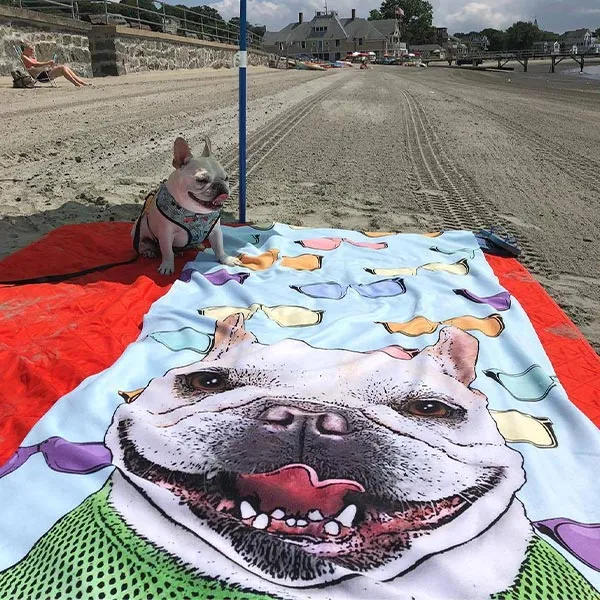 Original Pet Pop Art Beach Towel