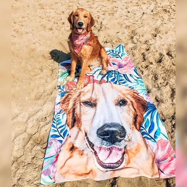 Original Pet Pop Art Beach Towel