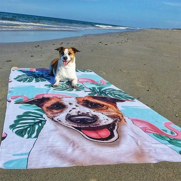 Original Pet Pop Art Beach Towel