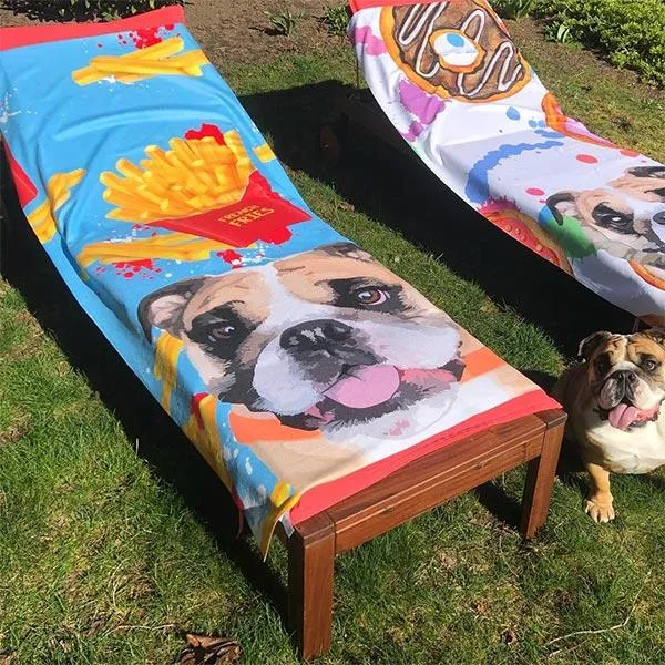 Original Pet Pop Art Beach Towel