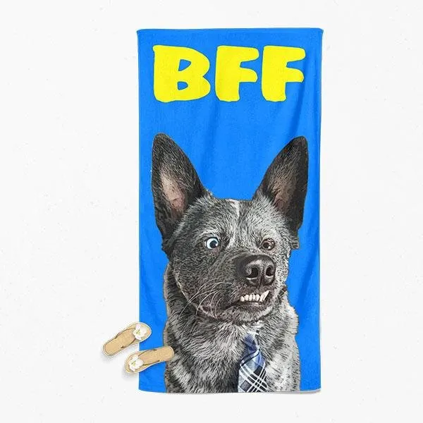 Original Pet Pop Art Beach Towel