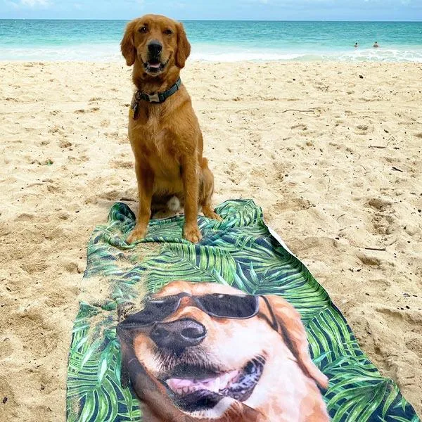 Original Pet Pop Art Beach Towel