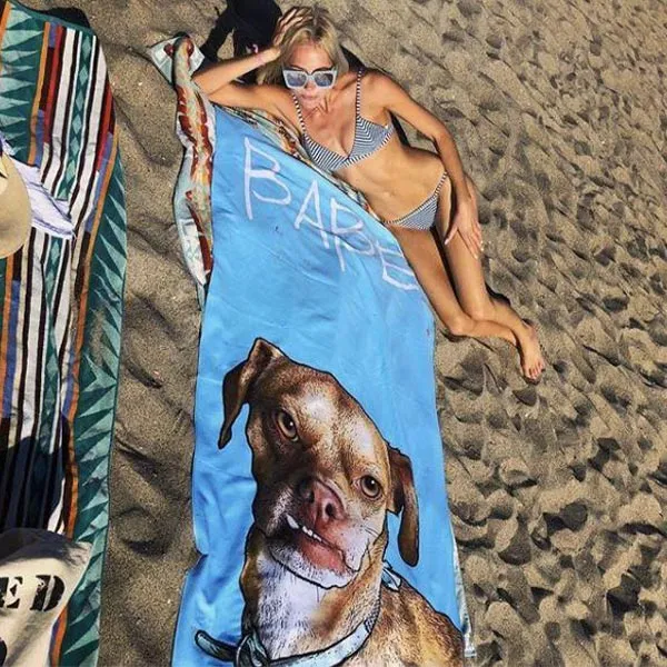 Original Pet Pop Art Beach Towel