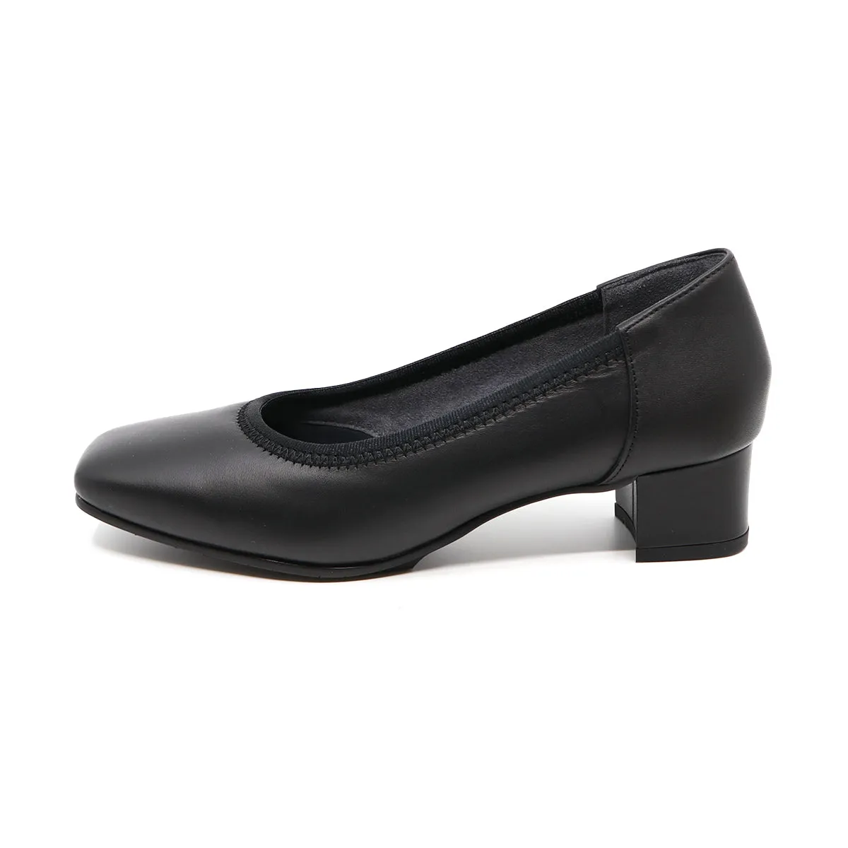 Pitta Soft Low Black Balanced Heel Pumps