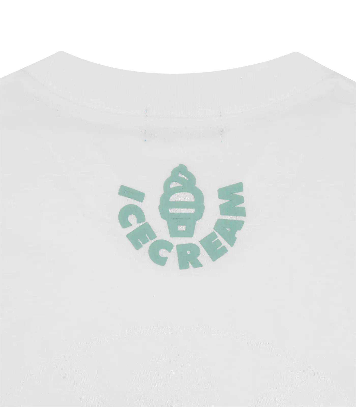 PUFF PRINT ICECREAM T-SHIRT - WHITE