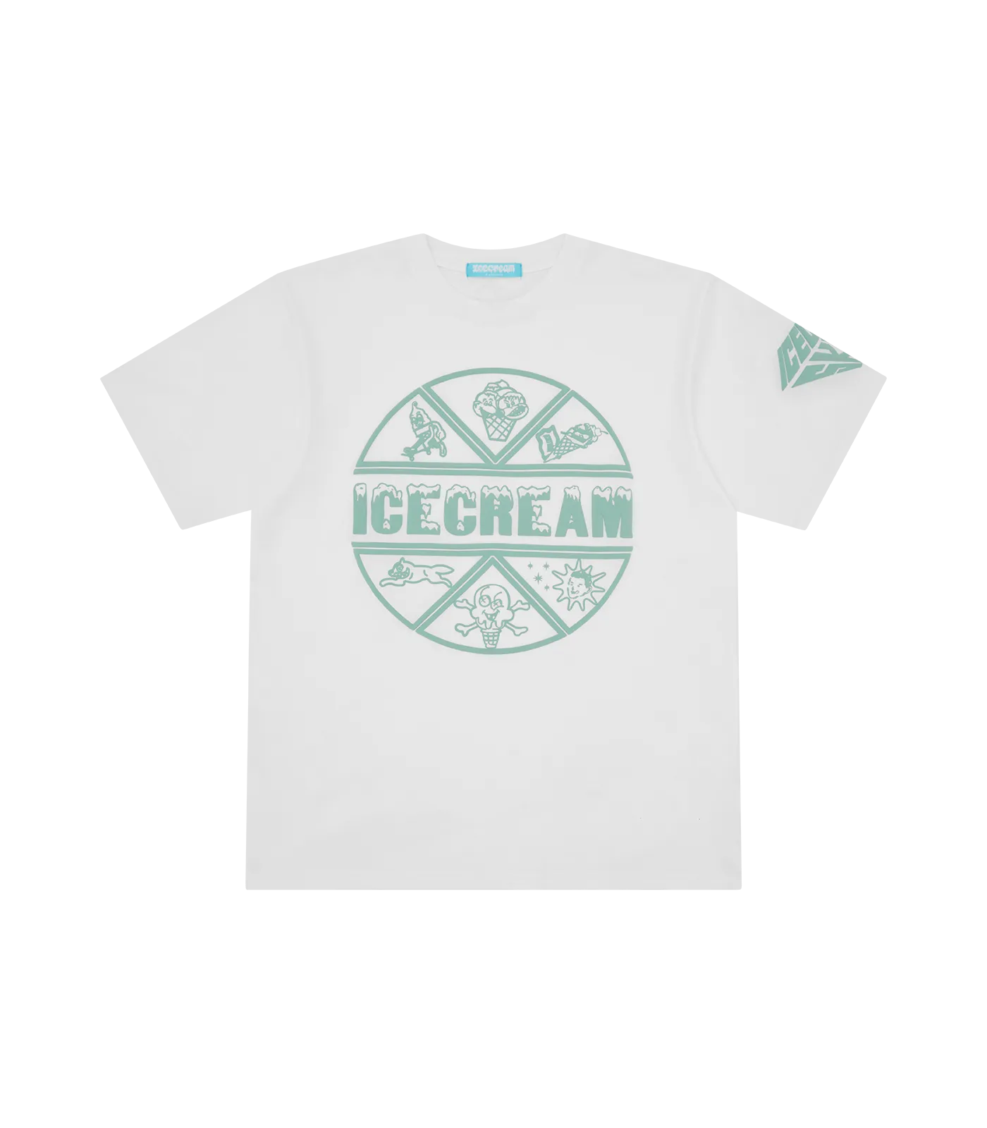 PUFF PRINT ICECREAM T-SHIRT - WHITE