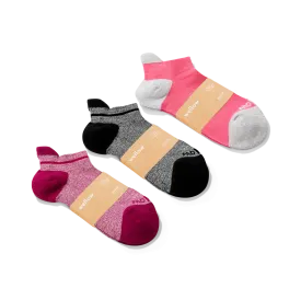 Pulsar Pink Trio - Ankle Sock - 3 Pack