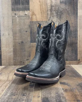 "DARTANIAN" BLACK| MEN SQUARE TOE COWBOY BOOTS