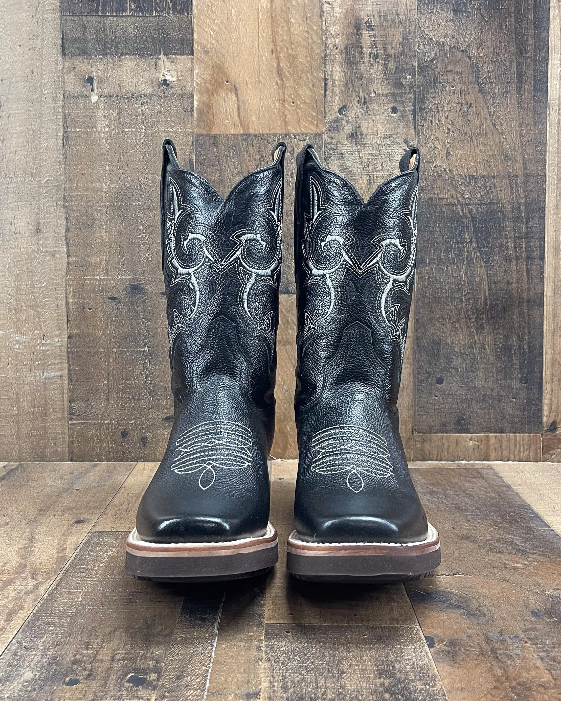 "DARTANIAN" BLACK| MEN SQUARE TOE COWBOY BOOTS