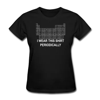 "I Wear this Shirt Periodically" (white) - Women's T-Shirt