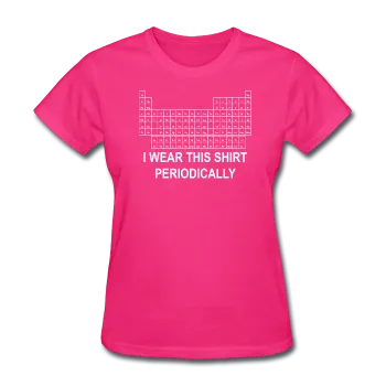 "I Wear this Shirt Periodically" (white) - Women's T-Shirt