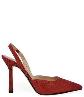 Red Glitter Hi Heel