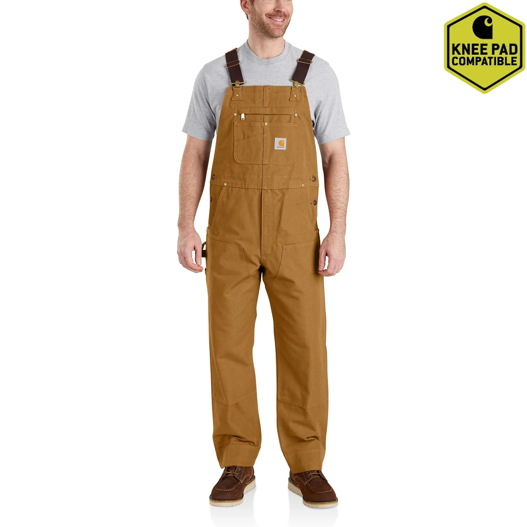 Relaxed Fit Duck Bib Overall