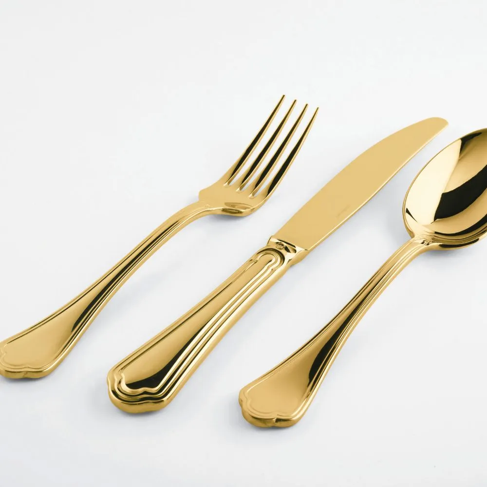 Sambonet Filet Toiras table fork PVD Gold