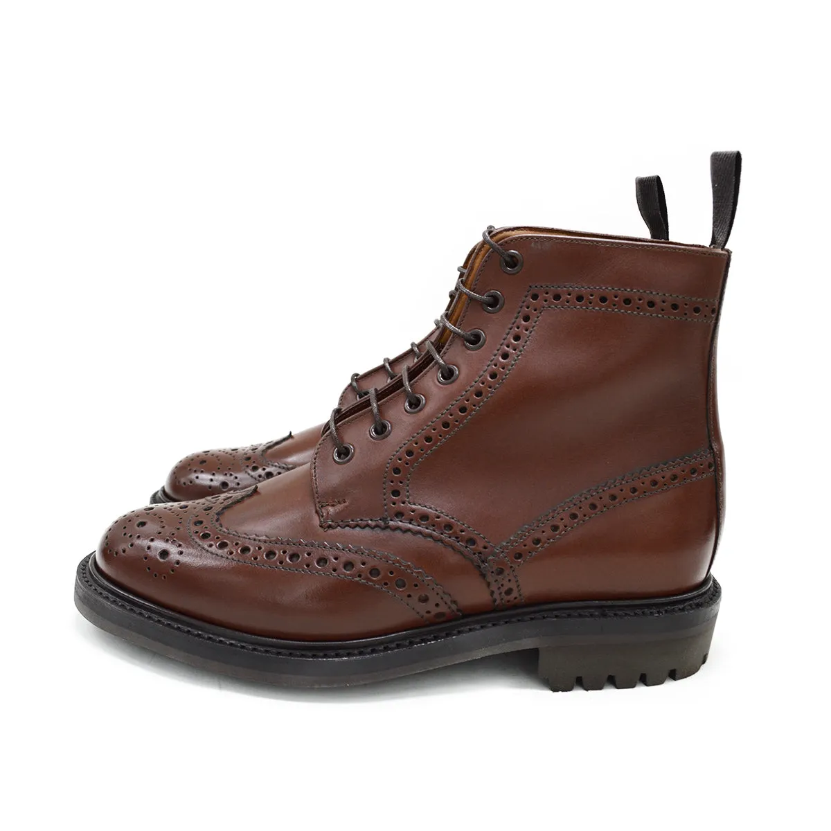 Sanders Cheltenham- Brown Brogue Boot