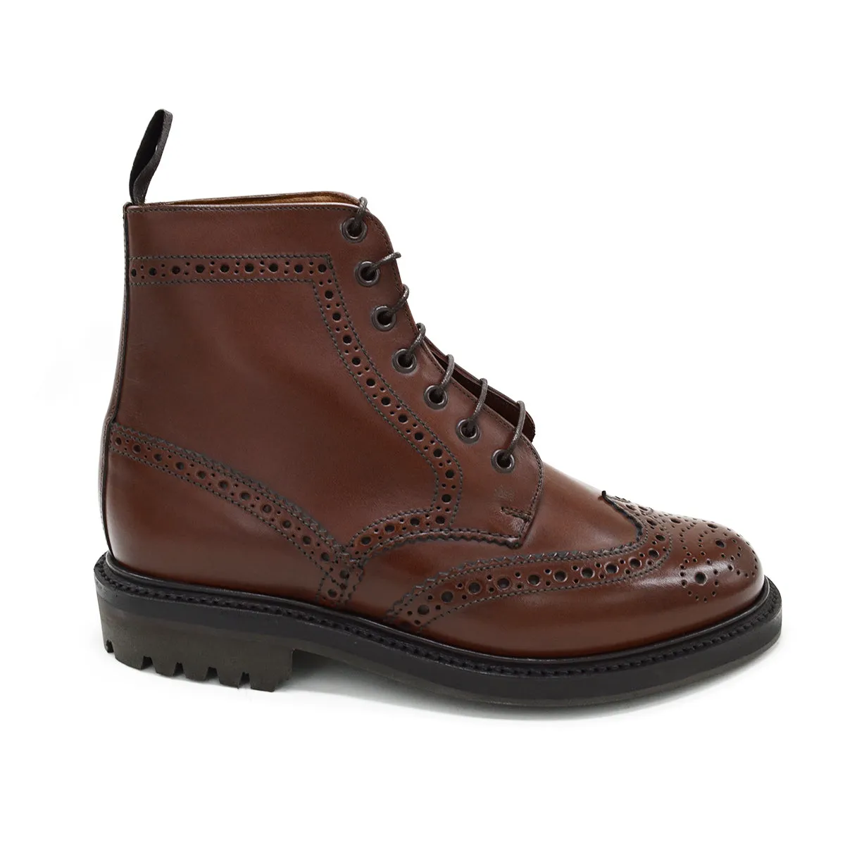 Sanders Cheltenham- Brown Brogue Boot