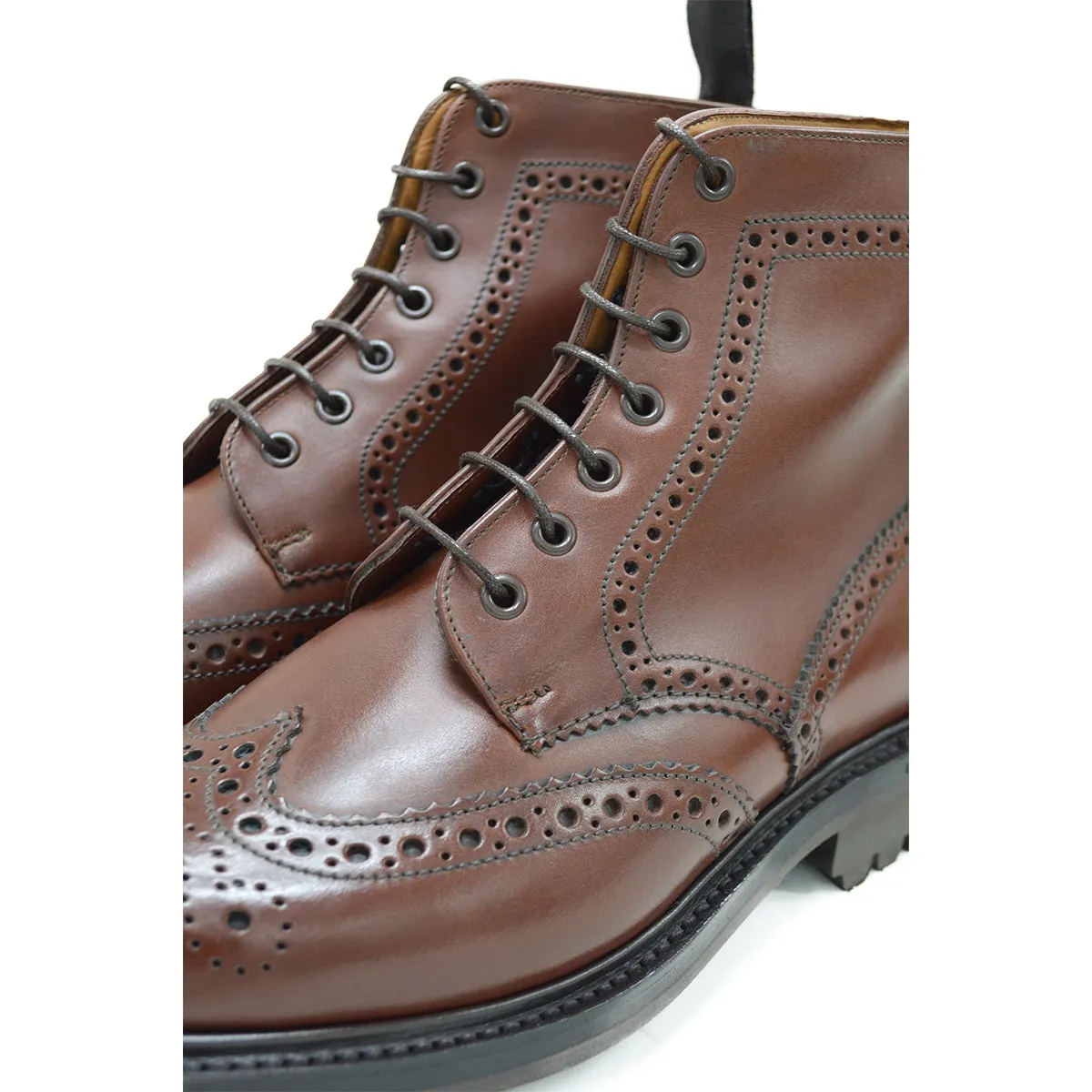 Sanders Cheltenham- Brown Brogue Boot