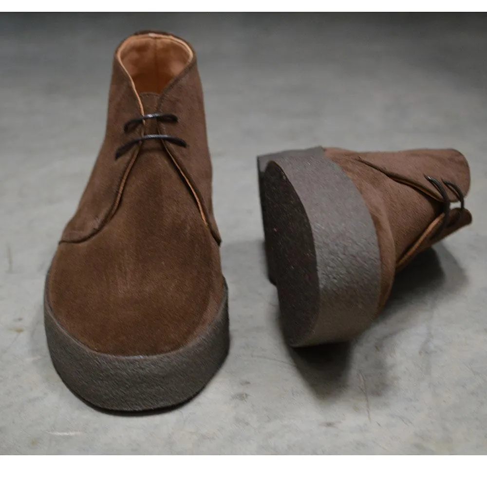 Sanders HI-TOP Chukka Boot - Chocolate Suede