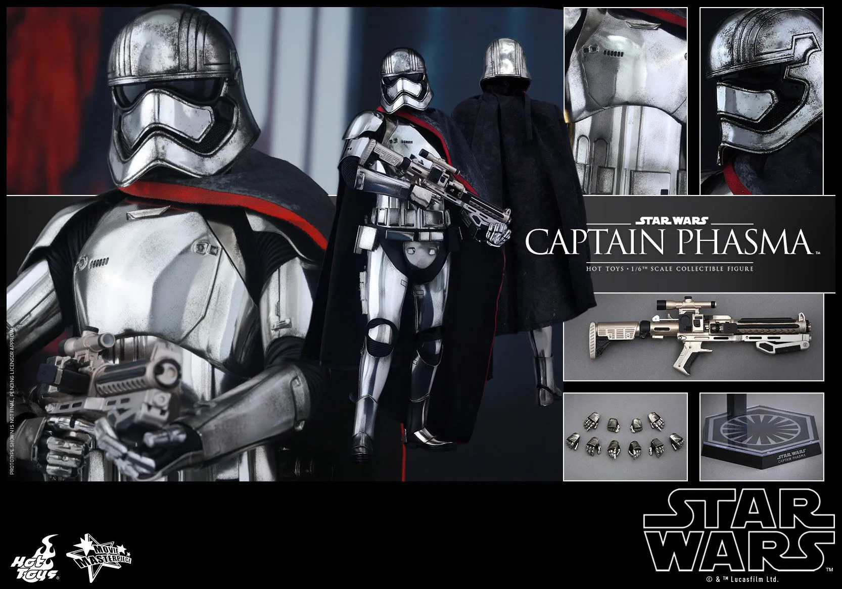 STAR WARS: Captain Phasma 1:6 Scale Movie Masterpiece Figure