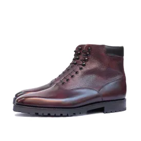 Optimized Title: Wedgwood Redux - Luxurious Plum Museum Calf & Grain Leather Collection