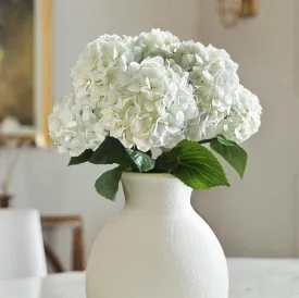 White Hydrangea Stem (real touch)