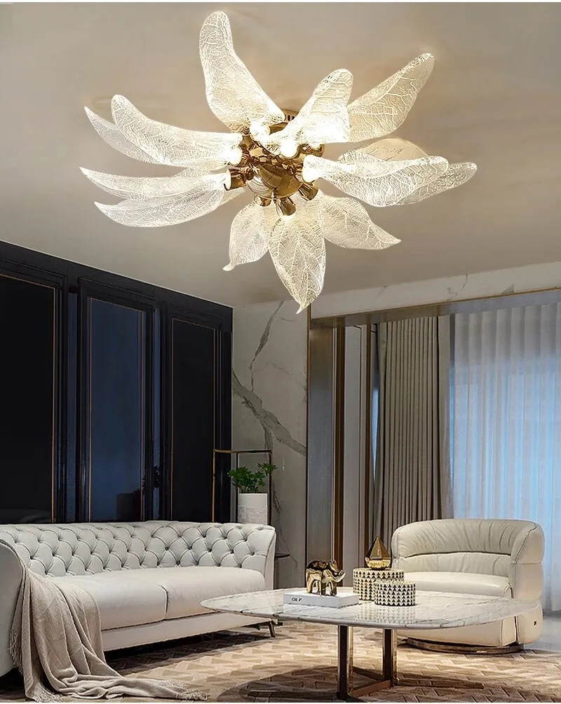 YLK leaves design ceiling chandelier