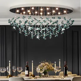 YLK Oval Base butterfly crystal chandelier