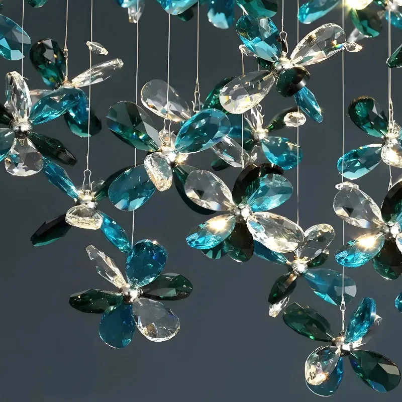 YLK Oval Base butterfly crystal chandelier