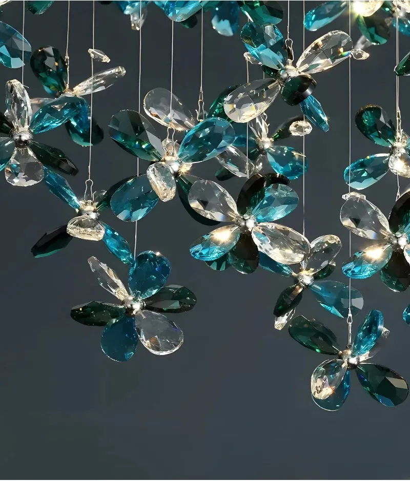 YLK Oval Base butterfly crystal chandelier