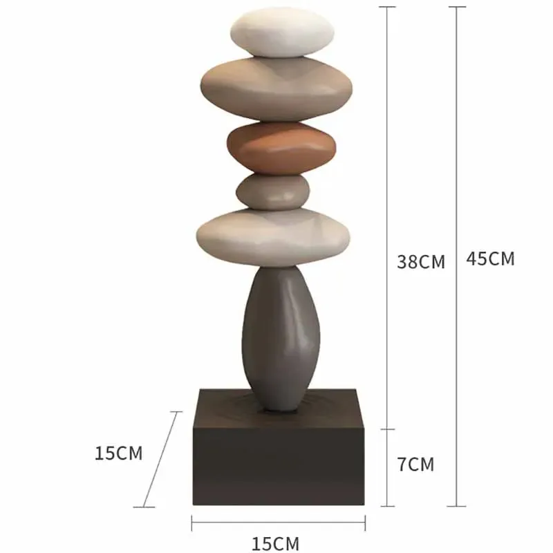 Zen Stone Stack Aesthetic Home Decor